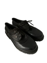 JOSEF SEIBEL Mens Shoes Lace-Up Oxford Black Leather Lug Sole Sz 42 / 9 US - £27.93 GBP