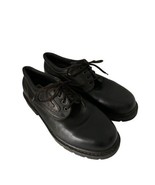 JOSEF SEIBEL Mens Shoes Lace-Up Oxford Black Leather Lug Sole Sz 42 / 9 US - £28.05 GBP