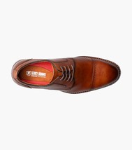 Stacy Adams Bailey Cap Toe Oxford Rich Leather Shoes Brandy 25750-226 image 5