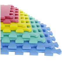 Multi-Purpose 8-Tile Foam Floor Mats - Perfect for Kids' Play and Home G... - $27.67