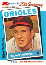 1982 Topps Kmart #5 Brooks Robinson Baltimore Orioles ⚾ - £0.70 GBP
