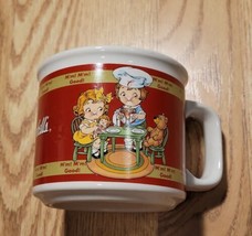 1998 Campbell Soup Mug Cup Tea Retro Kids at Table - £10.85 GBP