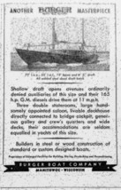 1947 Print Ad Burger 77&#39; Welded Steel Boats Manitowoc,Wisconsin - £7.64 GBP