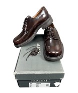 New Alfani Empire Men&#39;s Brown Leather Shoes Size 8 M Made in Italy - $24.74