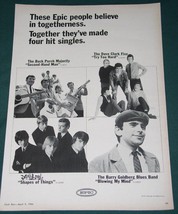 The Yardbirds Cash Box Magazine Advertisement Vintage 1966 Dave Clark Five - $19.99
