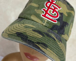 St. Louis Cardinals 47 Brand Camo Strapback Baseball Cap Hat - £12.84 GBP