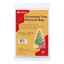 Clear Christmas Tree Removal Bag 144-Inch Circumference By 108-Inch Tall... - $25.99