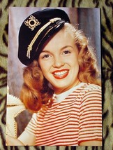 Marilyn Monroe 11X16 Pin-up Poster Norma Jean Coast Guard Hat! Lucious Red Lips! - £19.02 GBP