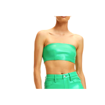 Good American Better than Leather Bandeau Top | Sz 3 Large | Summer Gree... - £29.40 GBP