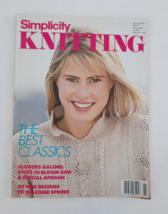 Simplicity Knitting Magazine Spring/Summer 1989 ~ Afghan Sweaters Women Men Kids - £6.31 GBP