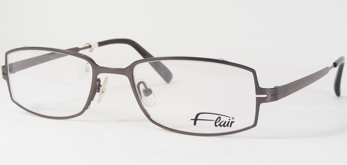 Vintage Flair 465 597 Gunmetal Unique Rare Lunettes Monture 51-19-140mm - $155.26