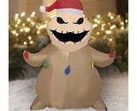 Oogie Boogie with Santa Hat 3.5&#39; Airblown Inflatable Nightmare Before Ch... - $42.07