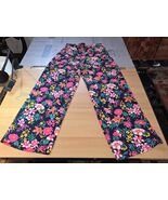 J CREW Pants Women Size 4 Floral Patterned Flowers Baggy Wide Flow Summer - $39.95