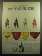 1959 B&amp;G Barton &amp; Guestier Wine Ad - B&amp;G Presents The Four Princes - £11.98 GBP