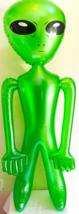 Inflatable 72&quot; (6FT) Green ALIEN- New! Top Grade 100D Polyester POOLS/PARTIES - £8.71 GBP