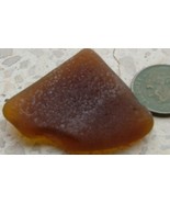 Hudge Honey Amber Triangle Shape Sea Beach Glass Israel - £1.95 GBP