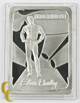 999 Silver 6.9 Troy Ounces Elvis Aaron Presley Legends Collectible Bar - £616.01 GBP