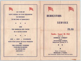WWII Ridgewood Queens New York Home Front Service Flag Program World War 2 - £14.01 GBP