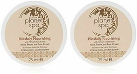 2 x Avon Planet Spa Blissfully Nourishing Shea Butter Hand, Elbow and Foot Cream - £24.77 GBP
