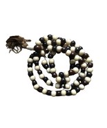 Tibetan Yak Bone Mala 108 Beads White Brown Combination Prayer Beads Mal... - £11.64 GBP