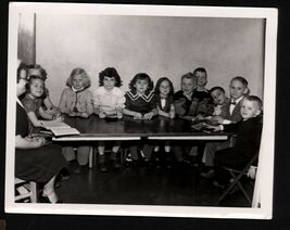 from Album *1953 E. Swanson Kathleen at Sunday School * Group photo Kids... - $8.95