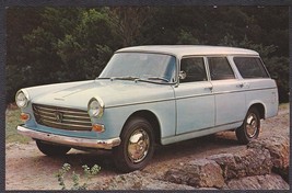 Peugeot 404 Station Wagon Auto - 1960s Color Chrome Advertising Postcard - $12.75