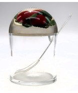 Vtg Lucite Jam Pot Jar w/ Spoon Lid w/ Mini Red Cherries or Apples - $25.00