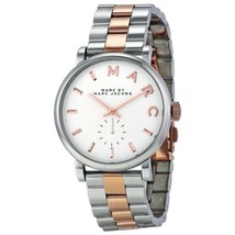 Marc By Marc Jacobs MBM3312 White Dial Two Tone Stainless Steel Ladies Watch - £115.53 GBP