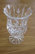 Glass Candy Dish Flower Vase 7&quot;H - £27.64 GBP