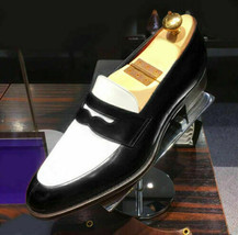 New Men&#39;s Handmade Two Tone Spectator Shoes Men Formal Dress Loafer Shoes  - $170.99+