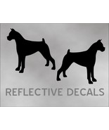 Reflective Decal Sticker 2X BOXER german english pet dog for car or Mail... - £13.32 GBP