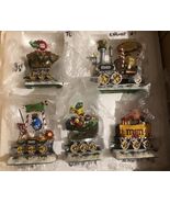 M&amp;M's Merry Metro Danbury Mint Christmas 5 piece Train Mint - $116.38