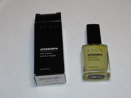 Avon Speed Dry+ Nail Enamel Lime Splattr 12 ml 0.4 fl oz nail polish mani pedi;; - £8.29 GBP