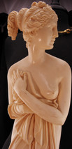 25&quot; BIG Aphrodite nude figurine - Vintage Signed Venus statue - marble Goddess   - £270.35 GBP