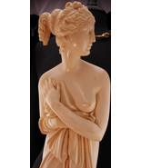 25&quot; BIG Aphrodite nude figurine - Vintage Signed Venus statue - marble G... - £275.43 GBP