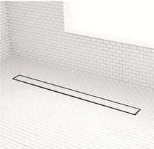 New 36&quot; Matte Black Cohen Linear Tile-In Shower Drain with Drain Flange ... - £141.50 GBP