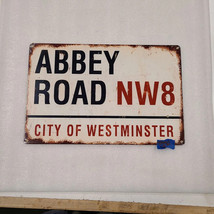 Abbey Road Beatles Music street steel metal sign - £70.10 GBP