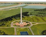 San Jacinto Monument Aerial View Houston Texas TX UNP Linen Postcard N18 - $2.92