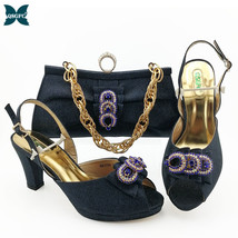 Latest Design Women Italian African Party Pumps Shoes and Bag Set Decorated with - £93.01 GBP