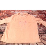 2 pc, Disney Minnie Mouse Fleece Sleepwear Top & Bottom XL Peach - $24.14