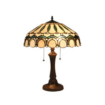 Chloe Lighting Claude Tiffany-Style 2 Light Victorian Table Lamp - 17 in... - $213.80