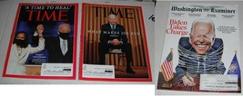 Magazines--3 Joe Biden covers..Feb + Nov 2020..Also has Kobe Bryant memorial - £13.50 GBP