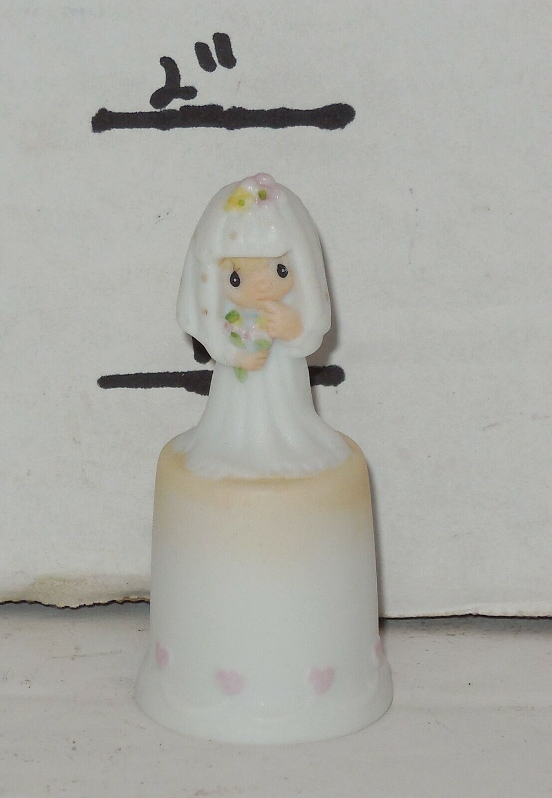 1985 Precious Moments The Lord Bless You And Keep You Thimble #100633 HTF Enesco Item image 6