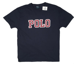 NEW Polo Ralph Lauren T Shirt!   Navy With Big Polo Lettering in Red & White - £26.37 GBP