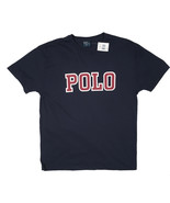 NEW Polo Ralph Lauren T Shirt!   Navy With Big Polo Lettering in Red &amp; W... - $32.99