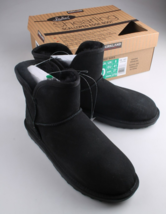 Kirkland Signature Ladies&#39; Shearling Scalloped Edge Black Boots NIB - $24.99