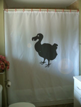 Shower Curtain dodo flightless bird extinct Mauritius - $69.99