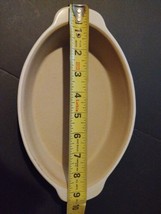 Pampered Chef Vanilla Small Oval Baker Stone Stoneware Dish-Unused - £19.34 GBP