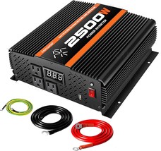 Ngnwob 2500W Inverter Power Inverter Of Modified Sine Wave Truck Rv Solar - £162.07 GBP