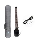 Updated Electric Travel Headless Guitar With Tremolo Black Color Canadia... - $3,256.01 MXN